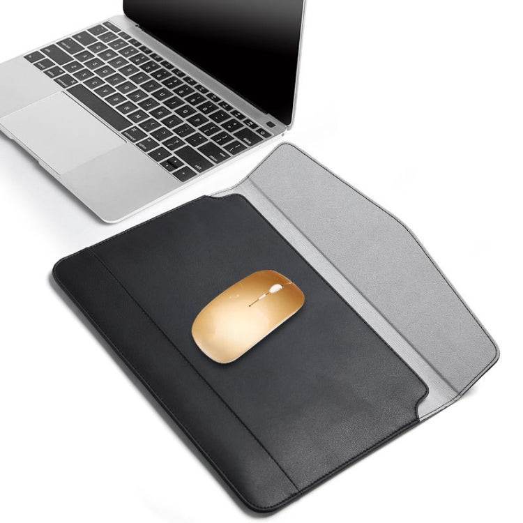 Horizontal  Embossed Notebook Liner Bag Ultra-Thin Magnetic Holster, Applicable Model: 13 inch(Gray) - 13.3 inch by PMC Jewellery | Online Shopping South Africa | PMC Jewellery | Buy Now Pay Later Mobicred