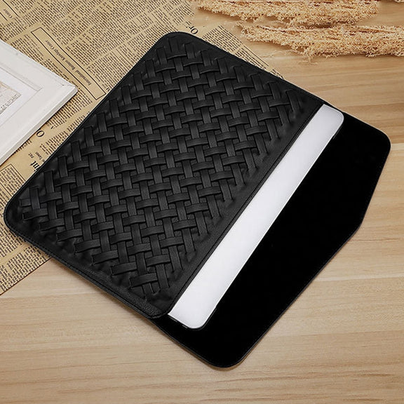 Hand-Woven Computer Bag Notebook Liner Bag, Applicable Model: 13 inch (A1466 / A1369 / A1502 / A1425 / A1466 / A1369 / A1502)(Black)