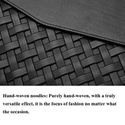 Hand-Woven Computer Bag Notebook Liner Bag, Applicable Model: 15 inch (A1707 / 1990/1398/2141)(Golden)
