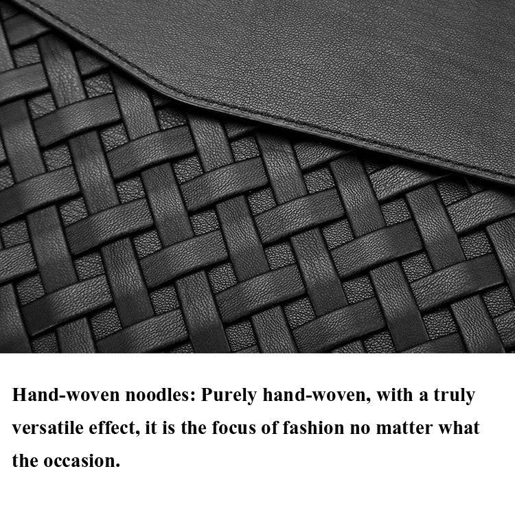 Hand-Woven Computer Bag Notebook Liner Bag, Applicable Model: 15 inch (A1707 / 1990/1398/2141)(Golden)