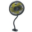 F408 Car Silicone Hose Fan Multi-Angle Adjustment USB Fan(Black) - Heating & Fans by PMC TechLife | Online Shopping South Africa | PMC TechLife | Buy Now Pay Later Mobicred