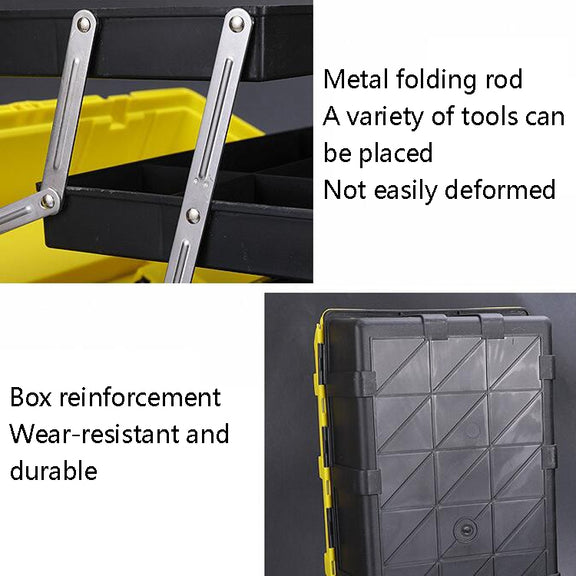21 inch Folding  Hardware Storage Box Hand-Filled Car Parts Toolbox Portable Electrician Repair Toolbox