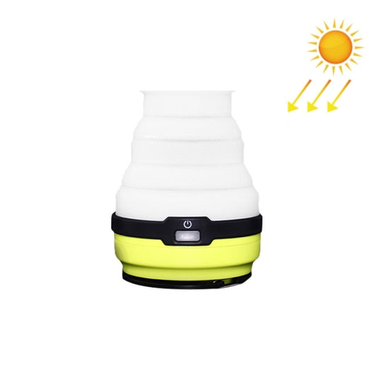 GOOFY DT-7107A Outdoor Solar USB Rechargeable Camping Light Portable Retractable Multifunctional LED Tent Light(Green) - free shipping - PMC Jewellery - Order now!