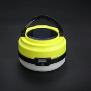 GOOFY DT-7107A Outdoor Solar USB Rechargeable Camping Light Portable Retractable Multifunctional LED Tent Light(Green)
