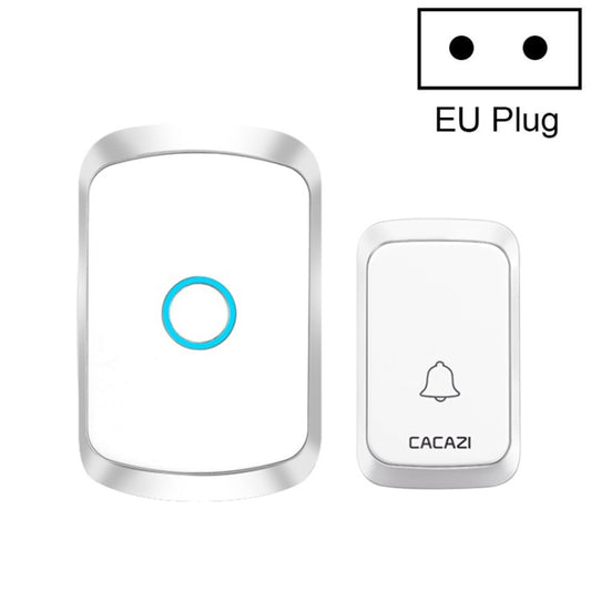 CACAZI A50 1 For 1 Wireless Music Doorbell without Battery, Plug:EU Plug(White) - free shipping - PMC Jewellery - Order now!