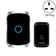 CACAZI A50 1 For 1 Wireless Music Doorbell without Battery, Plug:UK Plug(Black) - free shipping - PMC TechLife - Order now!