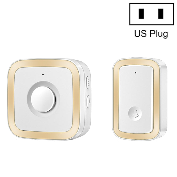CACAZI A58 1 For 1 Smart Wireless Doorbell without Battery, Plug:US Plug(Gold) - free shipping - PMC TechLife - Order now!