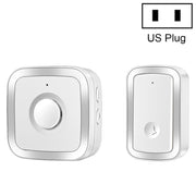 CACAZI A58 1 For 1 Smart Wireless Doorbell without Battery, Plug:US Plug(Silver)