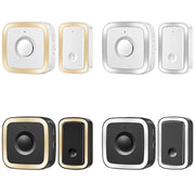 CACAZI A58 1 For 1 Smart Wireless Doorbell without Battery, Plug:UK Plug(Silver)