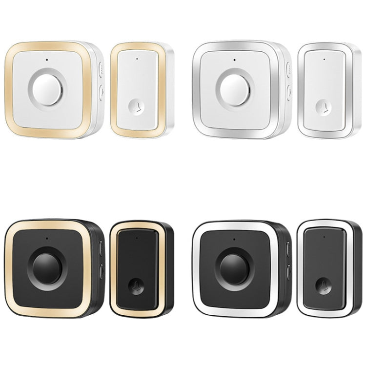 CACAZI A58 1 For 1 Smart Wireless Doorbell without Battery, Plug:UK Plug(Silver)