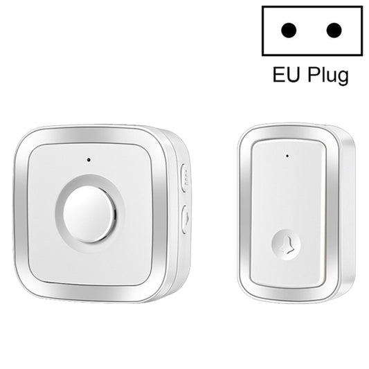 CACAZI A58 1 For 1 Smart Wireless Doorbell without Battery, Plug:EU Plug(Silver) - free shipping - PMC Jewellery - Order now!