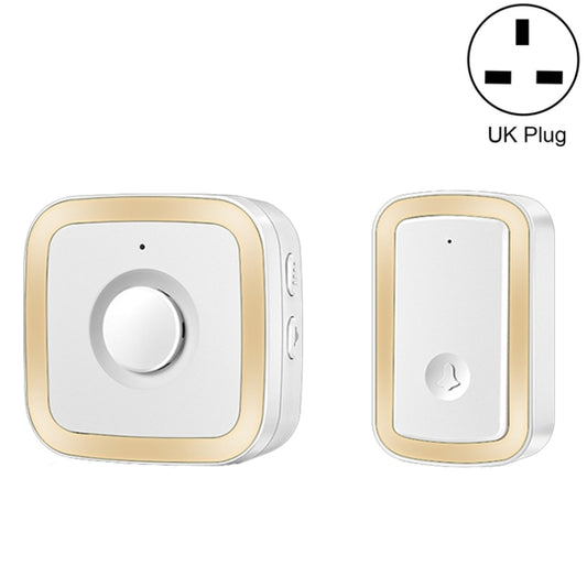 CACAZI A58 1 For 1 Smart Wireless Doorbell without Battery, Plug:UK Plug(Gold) - free shipping - PMC Jewellery - Order now!