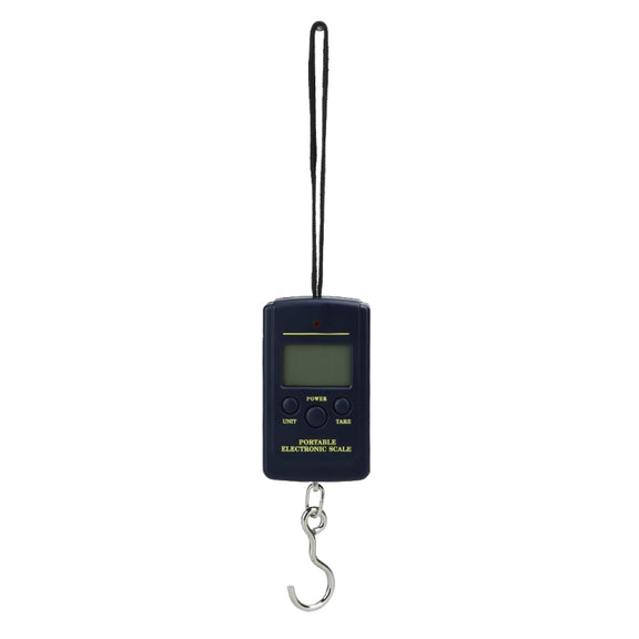 10g Mini Digital Fishing Scale Travel Weighting Steelyard Hanging Electronic Hook Scale Kitchen Weight Tool, Capacity:40kg with backlight