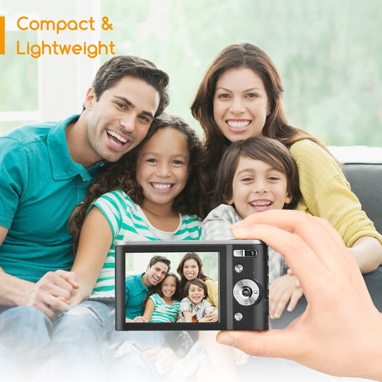 DC303A 2.8-Inch 4K 16X Zoom HD Digital Camera Mini Children Photography Camera US Plug(Pink)
