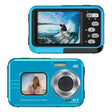 WDC901 3.5m Waterproof 48MP HD Dual Screen Outdoor Sports Digital Camera UK Plug(Blue) - Children Cameras by PMC TechLife | Online Shopping South Africa | PMC TechLife | Buy Now Pay Later Mobicred