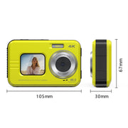 WDC901 3.5m Water-resistant 48MP HD Dual Screen Outdoor Sports Digital Camera US Plug(Green)