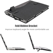 For Samsung Galaxy Book Flex 2020 15.6 inch Leather Laptop Anti-Fall Protective Case With Stand(Dark Blue)