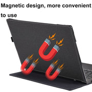 For Samsung Galaxy Book Flex 2020 15.6 inch Leather Laptop Anti-Fall Protective Case With Stand(Dark Blue)