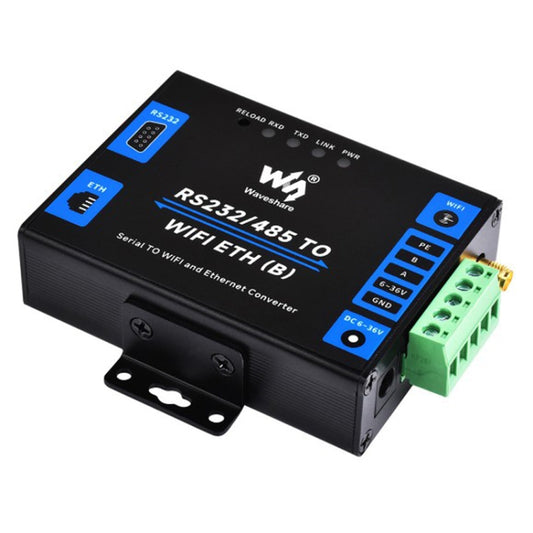 Waveshare Industrial Grade Serial Server RS232/485 to WiFi / Ethernet RJ45 Network Port - free shipping - PMC Jewellery - Order now!