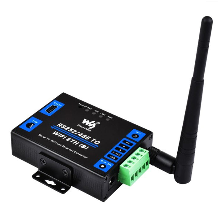 Waveshare Industrial Grade Serial Server RS232/485 to WiFi / Ethernet RJ45 Network Port - free shipping - PMC TechLife - Order now!