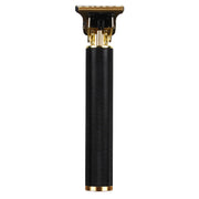 Hollow T-Shaped Steel Head Hair Trimmer USB Charging Carving Electric Hair Clipper, Color: Black