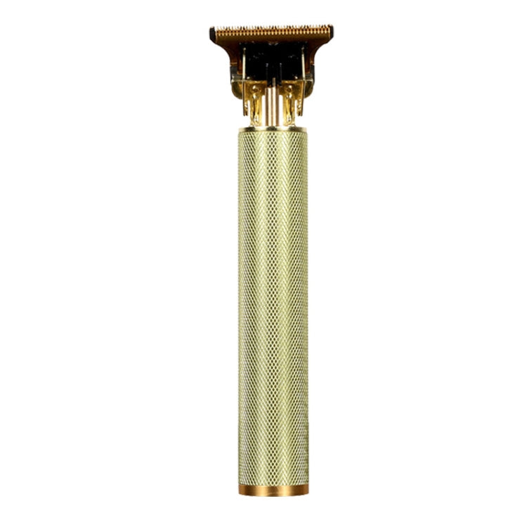 Hollow T-Shaped Steel Head Hair Trimmer USB Charging Carving Electric Hair Clipper, Color: Gold - free shipping - PMC TechLife - Order now!