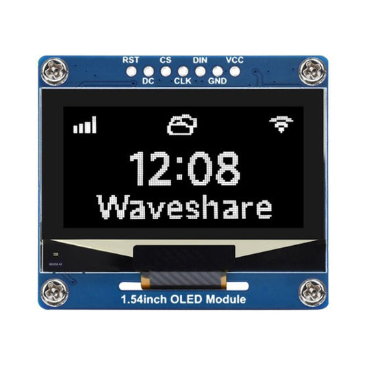 Waveshare 1.54 Inch OLED Display Module, 128×64 Resolution, SPI / I2C Communication(White) - free shipping - PMC Jewellery - Order now!