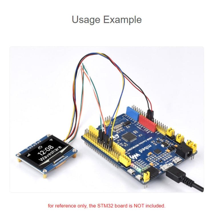 Waveshare 1.54 Inch OLED Display Module, 128��64 Resolution, SPI / I2C Communication(White)