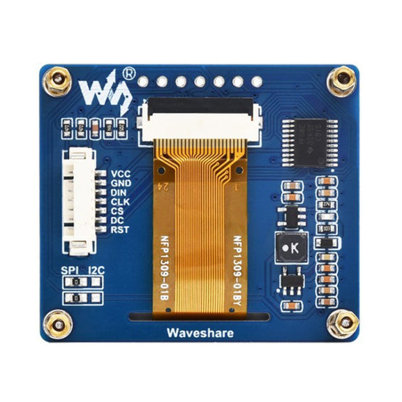Waveshare 1.54 Inch OLED Display Module, 128��64 Resolution, SPI / I2C Communication(White)