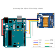 Waveshare 1.54 Inch OLED Display Module, 128��64 Resolution, SPI / I2C Communication(White)
