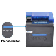 Xprinter XP-C300H 80mm Sound And Light Alarm Store Cashier Rreceipt Thermal Printer, Spec: USB+COM+LAN(EU Plug)