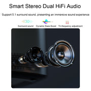 P3 Mini Home HD Projector Portable 1080P Dual-Band 5G WiFi Smart Voice Projector(US Plug)