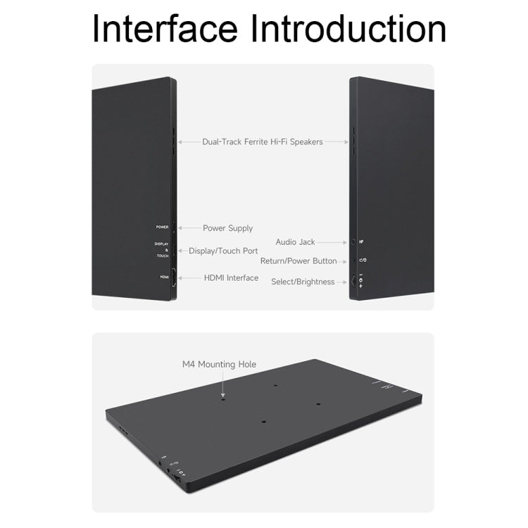 Waveshare 13.3 Inch 2K 2560×1440 HDMI/Type-C Display Interface AMOLED Touch Display(US Plug) - free shipping - PMC Jewellery - Order now!
