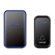 CACAZI Home Smart Digital Wireless Doorbell Remote Electronic Doorbell Elderly Pager, Style: US Plug(Black) - Wireless Doorbell by CACAZI | Online Shopping South Africa | PMC TechLife | Buy Now Pay Later Mobicred