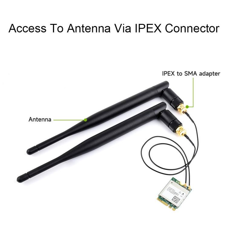 Waveshare 24780 AW-CB375NF 2.4G/5GHz Dual-Band WiFi 5 Wireless NIC, RTL8822CE-CG Core, Supports BLE - free shipping - PMC Jewellery - Order now!