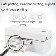 QIRUI 104mm Express Order Printer Thermal Self-adhesive Label Printer, Style:QR-488BT(US Plug)