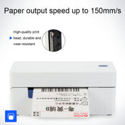 QIRUI 104mm Express Order Printer Thermal Self-adhesive Label Printer, Style:QR-488BT(EU Plug)