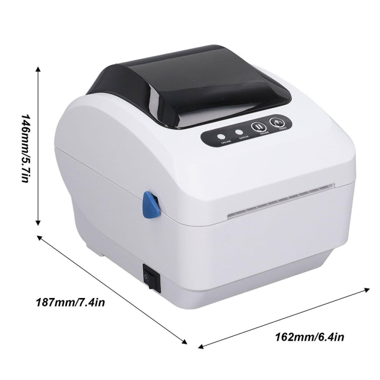 Xprinter XP-320B 80mm Thermal Barcode Supermarket Cashier Label Printer, Spec: USB(EU Plug)