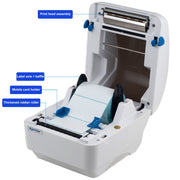 Xprinter XP-320B 80mm Thermal Barcode Supermarket Cashier Label Printer, Spec: USB+Bluetooth(EU Plug)