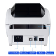 Xprinter XP-320B 80mm Thermal Barcode Supermarket Cashier Label Printer, Spec: USB(EU Plug)