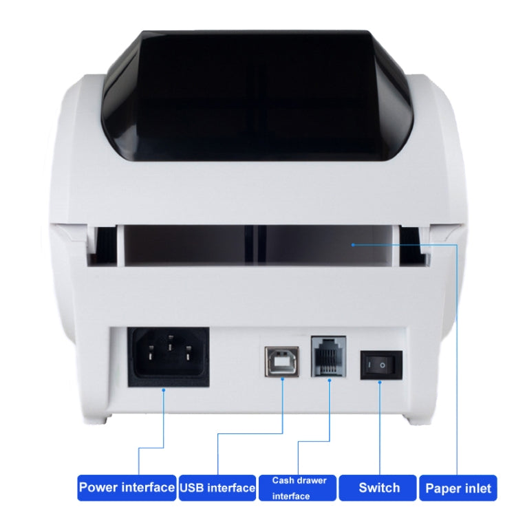 Xprinter XP-320B 80mm Thermal Barcode Supermarket Cashier Label Printer, Spec: USB+Bluetooth(US Plug)