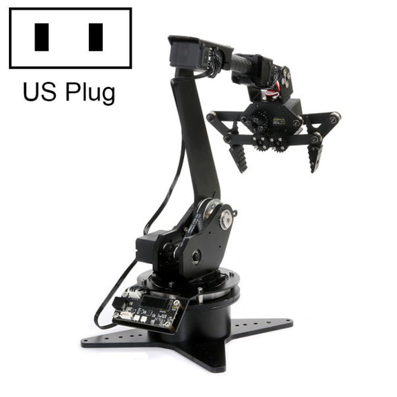 Waveshare High-Torque Serial Bus Servo, Desktop Robotic Arm Kit, Based On ESP32, 5-DOF, Plug:US Plug