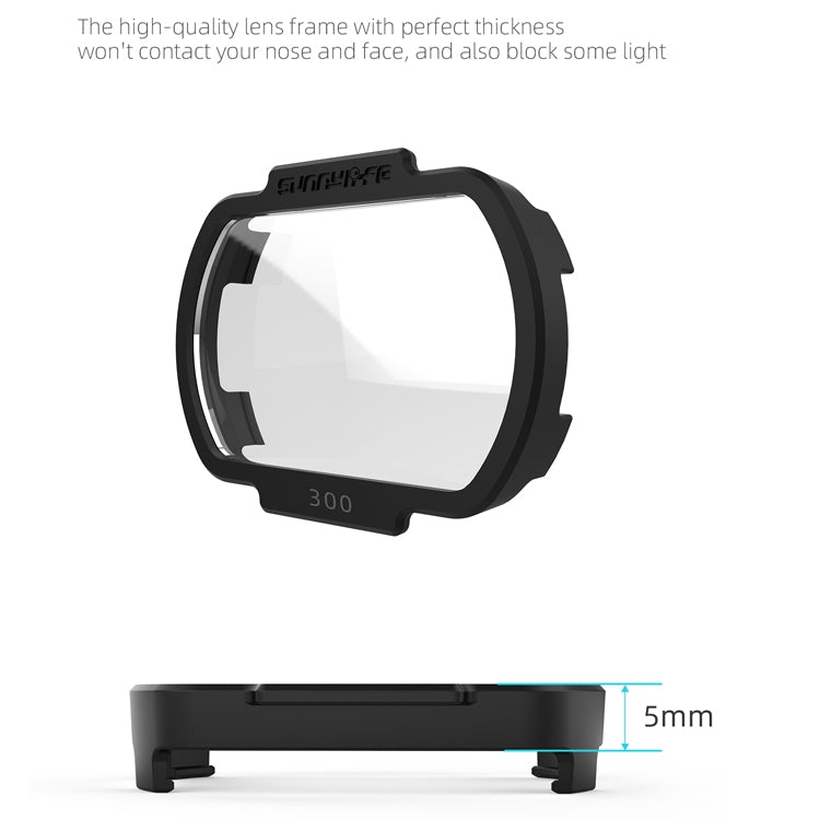 Sunnylife FV-Q9334 2 PCS Myopia Lens Nearsighted Corrective Aspherical Lens for DJI FPV Goggles V2, Colour: 300 Degree