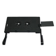 T8 Aluminum Alloy Folding & Lifting Laptop Desk Office Desk Heightening Bracket with Fan & Mouse Board (Black) - Laptop Stand by PMC TechLife | Online Shopping South Africa | PMC TechLife | Buy Now Pay Later Mobicred