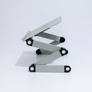 T8 Aluminum Alloy Folding & Lifting Laptop Desk Office Desk Heightening Bracket with Fan & Mouse Board (Black)