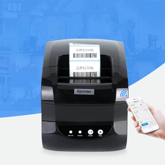 Xprinter XP-365B 80mm Thermal Label Printer Clothing Tag Supermarket Barcode Printer, Plug: US Plug(Bluetooth Version)