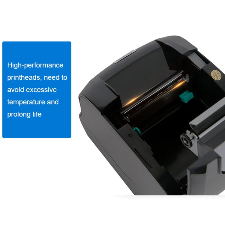 Xprinter XP-365B 80mm Thermal Label Printer Clothing Tag Supermarket Barcode Printer, Plug: US Plug(Bluetooth Version)