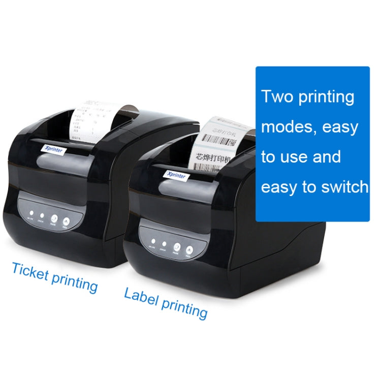Xprinter XP-365B 80mm Thermal Label Printer Clothing Tag Supermarket Barcode Printer, Plug: AU Plug(Bluetooth Version)