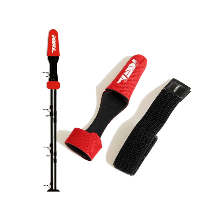 Fish Rod Protective Cover High Elasticity Pole Guard Cap + Lashing Strap Set(Black) - Fishing Rods & Accessories by PMC TechLife | Online Shopping South Africa | PMC TechLife | Buy Now Pay Later Mobicred