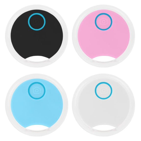 2 PCS S8 Round Bluetooth Anti-Lost Device Key Luggage Tracking Device Two-Way Alarm(Blue)
